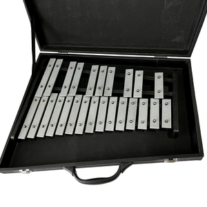 Sinomusik Double touches 25 notes touches métalliques xylophone et Glockenspiel instrument de musique à <span class=keywords><strong>percussion</strong></span> potable avec étui - Product Image 1