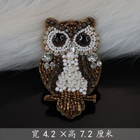 RYL 3D Strass Perlé Haute Animaux Indien Soie Aigles, Pingouins Chameaux Dessin Animé Chiens Applique Coudre Sur Patch