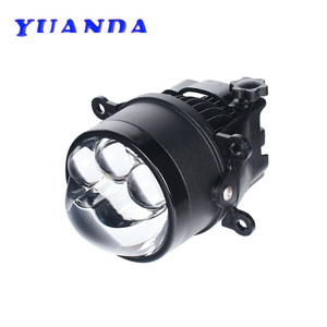 Proyector LED Azul YUANDA K201 H11 HB3 9005, Luz Alta y Baja, Lente Doble, Impermeable, Aluminio <span class=keywords><strong>BMV</strong></span>, para Lámpara Antiniebla Láser, 40W, 12V, 1 Año de Garantía, 4000 - Product Image 2