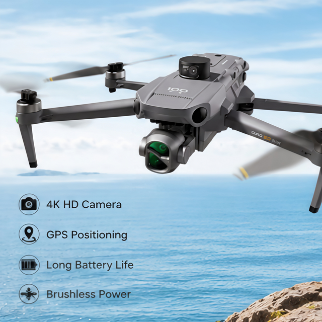 Wing 001 Toy Drone with 4K Dual Camera, Obstacle Avoidance and Altitude Hold, Foldable RC Quadcopter for Kids and Beginners