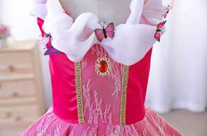 Costume de princesse <span class=keywords><strong>Aurore</strong></span>, <span class=keywords><strong>robe</strong></span> de princesse pour enfants, déguisement de conte de fées, film télévisé, cosplay, fête d'anniversaire, Noël, Halloween - Product Image 3