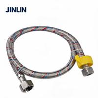Tuyau flexible tressé en acier inoxydable 304 anti-explosion JINLIN pour robinet de douche et toilettes de salle de bain