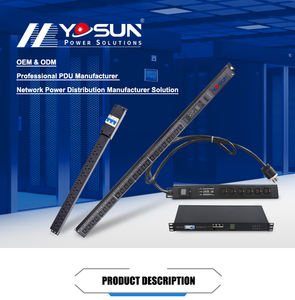 Kerangka Aloi Aluminium 4 cara 5 Cara Jerman Schuko Unit distribusi daya soket PDU dengan pelindung kelebihan beban saklar - Product Image 4