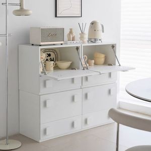 Mueble para TV Multifuncional K01 con Respaldo de Sofá, 580x400x500mm, Unidad de Almacenamiento con Cajones para Dormitorio - Product Image 4