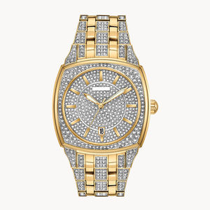 <span class=keywords><strong>2026</strong></span>年新作ラグジュアリーブリンブリンフルダイヤモンドダイヤルステンレススチールレディース18Kゴールドクォーツモアッサナイト腕時計 - Product Image 1