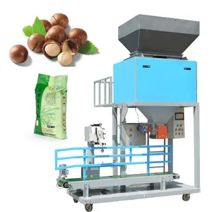 Lineare Zucker verpackungs maschine 50kg Zucker Reiss alz Nüsse Getreide verpackungs maschine 25kg Pellet verpackungs maschine