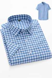 <span class=keywords><strong>Camicia</strong></span> Oxford da <span class=keywords><strong>Uomo</strong></span> 100% Cotone Tinto in Filo Antipiega con Bottoni, Fantasia Scozzese, Personalizzabile ODM, Traspirante, Eco-Friendly, Casual - Product Image 4