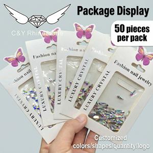 Strass in Cristallo CY a Forma Speciale, Diamanti in Vetro per Nail Art, Charm AB - Product Image 6