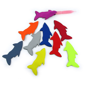 Custom Print Neoprene Shark Tail Funny Shape Popsicle Sleeve Kids Ice Pop Holder Freezer Pop Cooler Cover Ice-<strong>Polly</strong> Pole <strong>Bag</strong> - Product Image 1