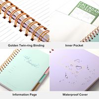 Planners de reliure en spirale personnalisés avec onglets séparateurs