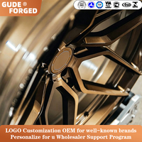 Jantes en alliage forgées monobloc GUDE, finition bronze antique brossé, sur mesure, compatibles BMW SF90 Audi, concaves, 19, 20, 21, 22 pouces.