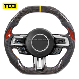 พวงมาลัยคาร์บอนไฟเบอร์ TDD สำหรับ Ford Mustang GT GT 5.0 S550 GT500 Shelby ปี 2019+ - Product Image 1