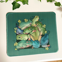 Grand tapis de souris écologique à motif floral, vierges pour sublimation promotionnelle