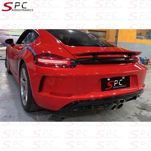SPC GT3 Kit de carrosserie de becquet pour <span class=keywords><strong>Porsche</strong></span> Boxster Cayman 718 Kit de becquet de vent pour <span class=keywords><strong>Porsche</strong></span> 718 2016-2019 Kit de carrosserie de rénovation pare-chocs de voiture - Product Image 5