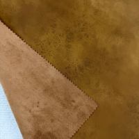 Tissu en cuir PU aqueux Caramel Camel, finition mate, 0,75 mm, 138 cm, vente en gros, pour jupes et manteaux pour femmes