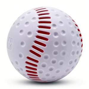 Balle de baseball personnalisée de haute qualité avec logo, 9 pouces, à fossettes, en cuir et PU, pour l'entraînement avec machine à lancer, disponible en magasin de liquidation - Product Image 6