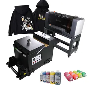 a3 plus dtf printer 330mm print width impresora dtf a3 with two epson heads dtf film matt printer with powder shaking machine