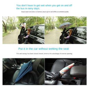 Parapluie inversé double droit personnalisé par le fabricant pour la promotion - Product Image 5