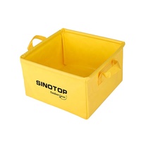 Sac de lavage de fruits pliable en PVC 500D portable pour le camping en plein air, sac de pêche imperméable, seau pliable