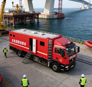 改装重型柴油欧五级卡车10人座新型自动变速箱户外移动厕所定制全尺寸公共厕所 - Product Image 1