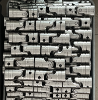 Fabrication de raccords d'arbre personnalisés en acier inoxydable 42 Crmo en aluminium à double joint universel
