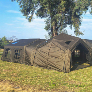<span class=keywords><strong>Tente</strong></span> familiale extérieure imperméable kaki pour 12 personnes PVC et toile avec maille deux chambres pour le camping gonflable <span class=keywords><strong>de</strong></span> glamping d'été - Product Image 5