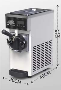 Máquina de Helado Suave Comercial de Sobremesa Totalmente Automática, Máquina de Helado de un Solo Sabor de Acero Inoxidable para Restaurante/Cafetería - Product Image 4