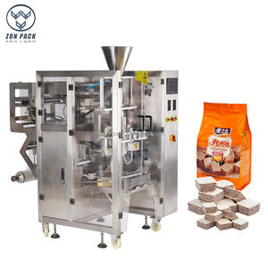 Machine à emballer verticale de riz de haricots de sac de joint de quadruple de fond de bloc automatique avec la valve de dégazage - Product Image 1