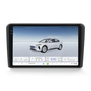 MEKEDE DUDUAUTO مشغل أقراص DVD للسيارة بشاشة 2K مشغل لاسلكي Canbus يمكن توصيله بالهاتف مع وحدة معالجة مركزية ثمانية النواة DSP لسيارة Audi A3 2003-2013
