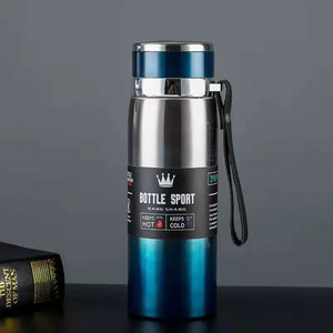 Business Sports Water Bottle - 316 aço inoxidável isolados Cup - Portable Strap-type Garrafa de água a vácuo de grande capacidade - Product Image 4