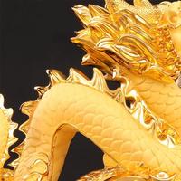 Résine jade dragon fengshui statue
