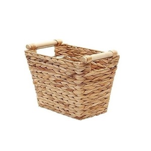 Wholesale <b>Rectangular</b> Water Hyacinth Storage <b>Basket</b> for Grocery Organizer Kitchen Storage and Decor - Product Image 1