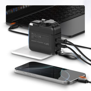 Adaptateur de charge rapide Chargeur rapide portable de voyage Adaptateur multinational USB + Type C Adaptateur tout-en-un GaN 65W - Product Image 2