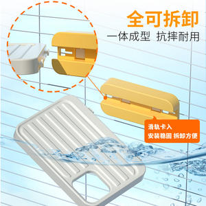 Accessori per Animali Domestici: Piattaforma Rettangolare in ABS per Alimentazione di Pappagalli e Galline, Supporto per Gabbia Sospesa, Posatoio per Cocorite e Cocodrilli, Contenitore per Cibo per Uccelli - Product Image 4