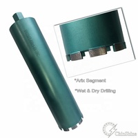 Foret diamanté sur mesure pour carottage humide de béton lourd pour travaux de construction