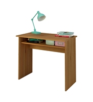 Bureau en bois mélamine 90 cm de large, avec étagère fixe, petite Table d'angle pour ordinateur, bureau et maison