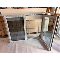 Ventana Abatible y Giratoria de PVC con Persiana Enrollable Manual de Aluminio, Apertura Lateral Abatible, Lateral Lateral Giratoria y Abatible, con Mosquitera Extraíble
