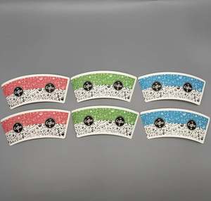 Muestra Gratuita de Vasos de Papel Recubiertos de PE de Grado Alimenticio, Impresos con Flexografía, Embalaje en Forma de Abanico para Uso Industrial, para Aperitivos - Product Image 6