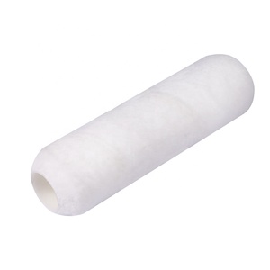 Rouleau de peinture en polyester blanc de qualité industrielle et de bricolage pour la peinture et la décoration - Product Image 1