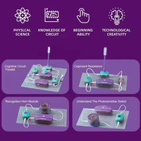 Ensemble de blocs de construction électroniques STEM EPT, kit de découverte électronique DIY, projet scientifique physique, jouet pour enfants de 6 ans et plus