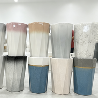 Grand pot en céramique pour plantes, pot en céramique durable pour balcon, pot en céramique de plusieurs couleurs pour jardin