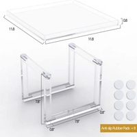 Supports à Dessert et Plateaux de Service en Acrylique Écologiques pour Cupcakes – Présentoirs Transparents pour Buffets et Événements