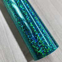 Vinilo Holográfico Brillante de PVC en Rollo para Decoración de Ventanas, Película Autoadhesiva de Alta Calidad para Plotter de Corte, Resistente a los Rayos UV/Agua