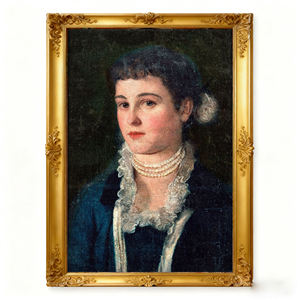 Dipinto su Tela Vintage Europeo con Ritratto di Signora di <span class=keywords><strong>Klimt</strong></span>, Arte Murale Classica per Soggiorno, Ingresso, Studio, Decorazione Casa - Product Image 2