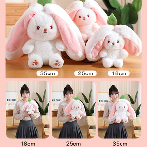 Peluche Lapin Fraise 18-35cm, Adorable et Douce, Cadeau d'Anniversaire Créatif pour Petite Amie - Product Image 5