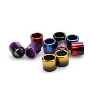 Cincin Aluminium <span class=keywords><strong>Model</strong></span> Baru Geshifeng, Warna Gradasi 2 Warna dalam Satu Cincin, Ukuran 6mm hingga 16mm, Multi Ukuran Multi Warna, Cincin Logam - Product Image 1