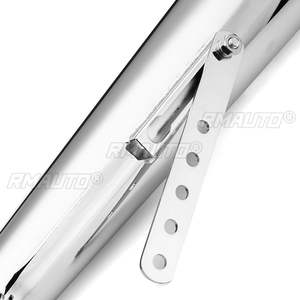 Tubo de Escape Universal para Motocicleta, Estilo Cafe Racer, Sistema de Escape Modificado con Soporte Deslizante Mate para Honda/Yamaha/Suzuki - Product Image 5