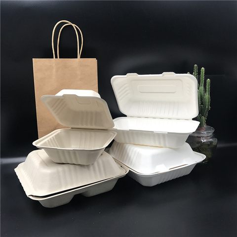 Biodegradable Disposable Food Trays with Compartments for Takeaway in Mauritius