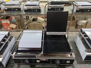 Gril électrique commercial à double contact supérieur et sous la plaque chauffante rainurée Cuisson à haute efficacité pour restaurants <span class=keywords><strong>Campbon</strong></span> ZH-813 - Product Image 4