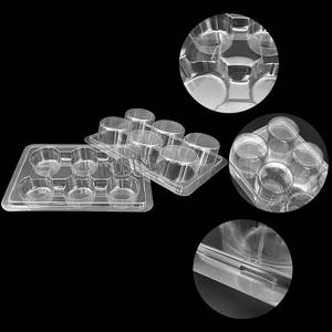 कस्टम प्लास्टिक पारदर्शी पालतू गोल 6 12 24 छेद मौसा मफिन कप केक केक केक - Product Image 4